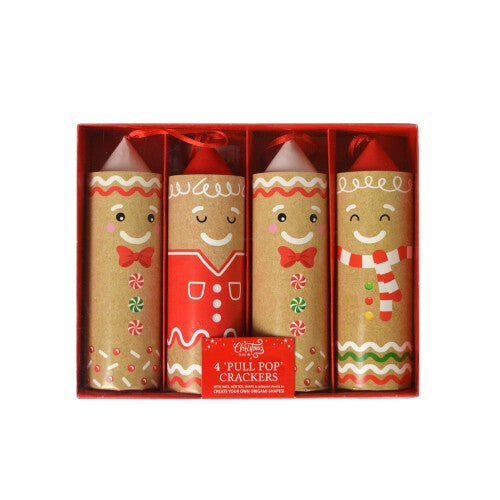 Pull Pop Gingerbread Christmas Crackers