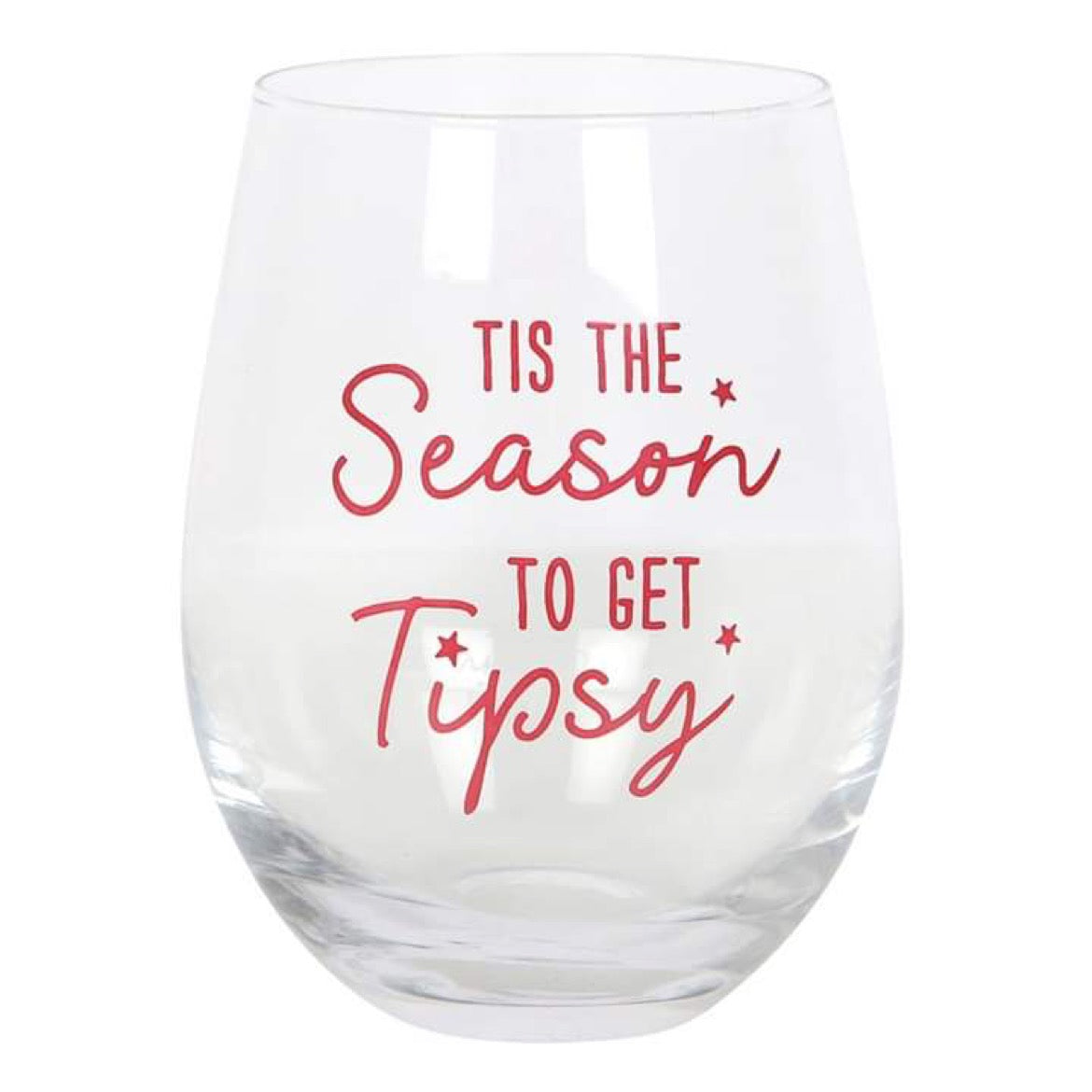 Tis The Season Stemless Wine Glass