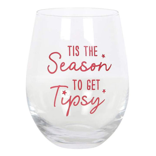 Tis The Season Stemless Wine Glass