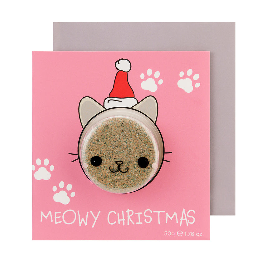 Bubble T Meowy Christmas Card Bath Bomb
