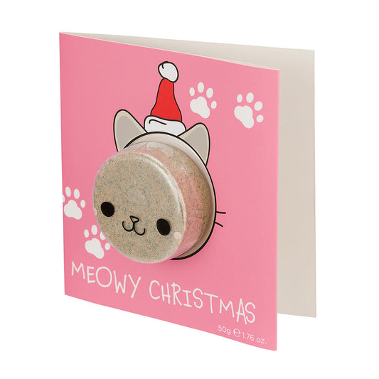 Bubble T Meowy Christmas Card Bath Bomb