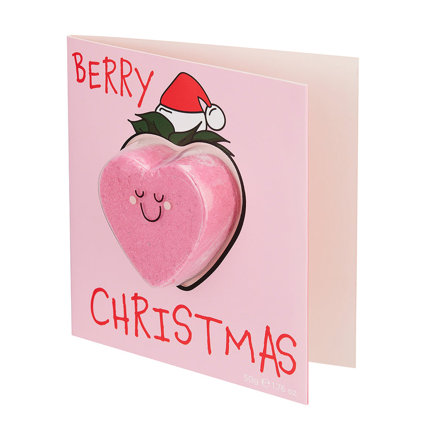 Bubble T Berry Christmas Bath Bomb Card