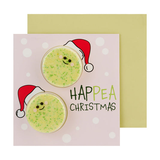 Bubble T HapPea Christmas Card Bath Bomb