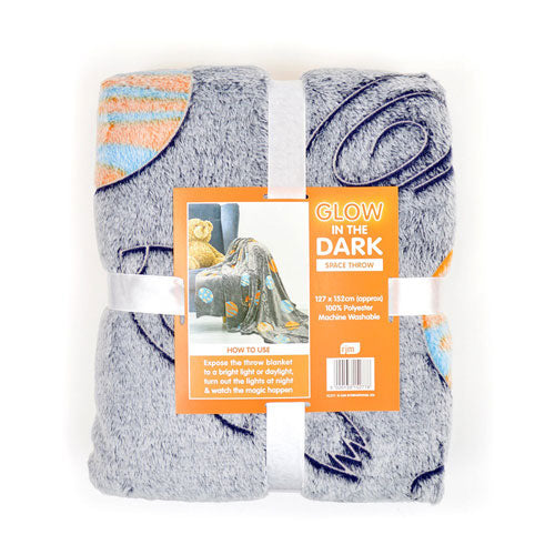 Space Glow in the Dark Blanket/Throw