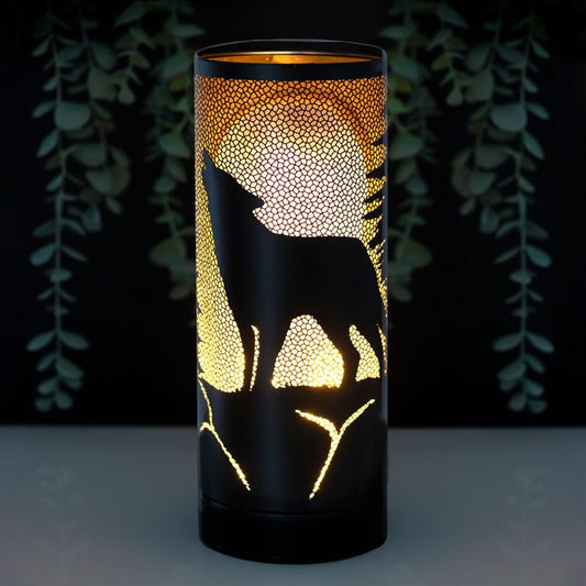 Lisa Parker Wolf Song Metal Aroma Lamp
