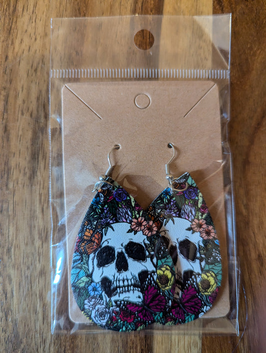 Skull Drop Earrings