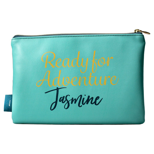 Disney Aladdin & Jasmine cosmetic pouch back view travel makeup bag