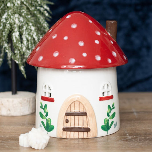 Mushroom House Ceramic Oil and Wax Burner