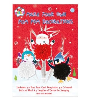 Make Your Own Pom Pom Tree Decorations