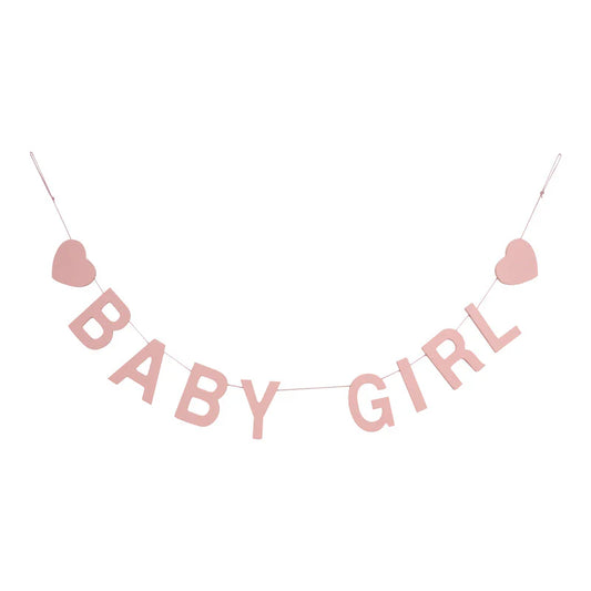 Baby Girl Wooden Garland