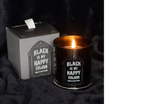 Black Is My Happy Colour Candle