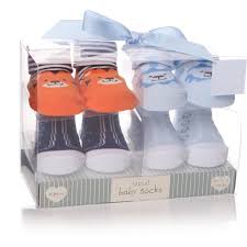 Baby Boy Socks Gift Box Set Of 4 Blue
