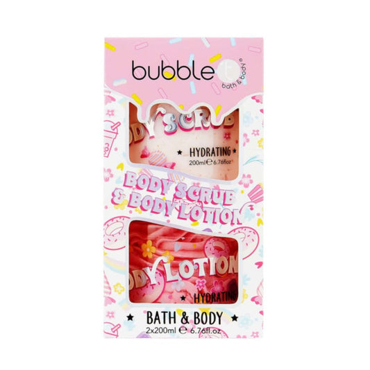 Bubble T Sweetea Body Scrub & Body Lotion Gift Set