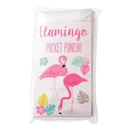 Flamingo Pocket Poncho
