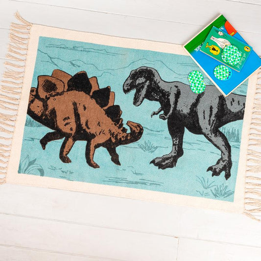 Dinosaur Floor Rug 100% Cotton