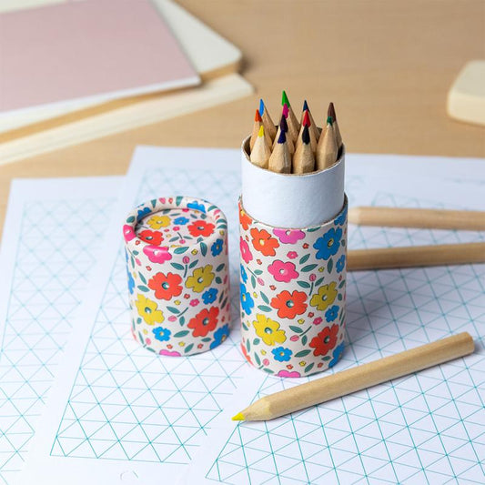 Flower Colouring Pencils (Set 12)