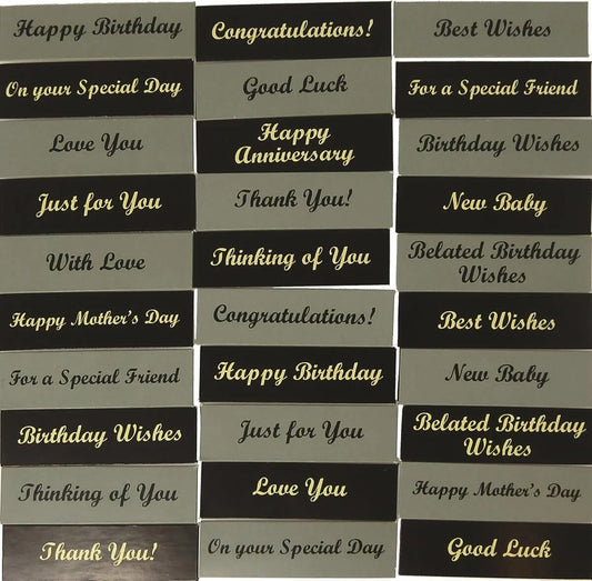Gatsby Chic 'Words' 100 Pack