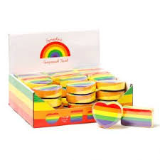 Rainbow Stripes Compressed Towels