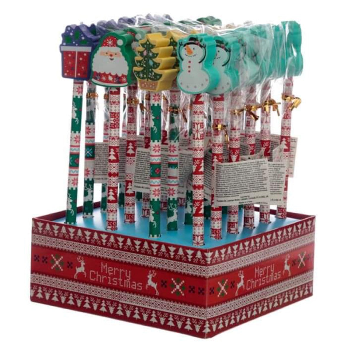 Christmas Pencil & Eraser Topper