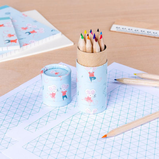 Mouse Colouring Pencils (Set 12)