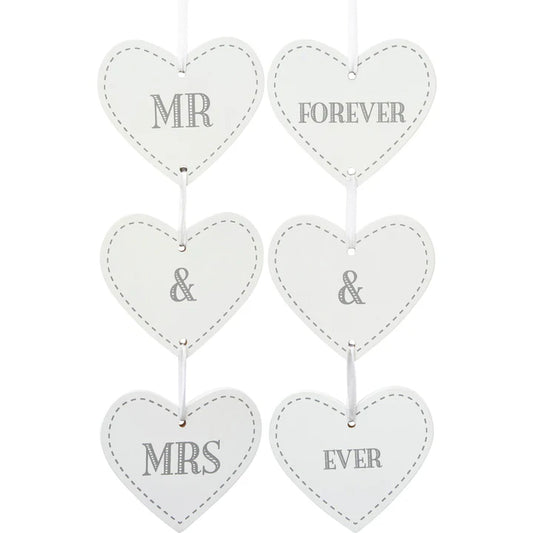Mr & Mrs Forever Decoration (2 Pack)