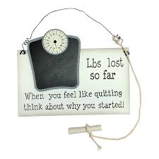 Weight Loss Plaque With Chalk