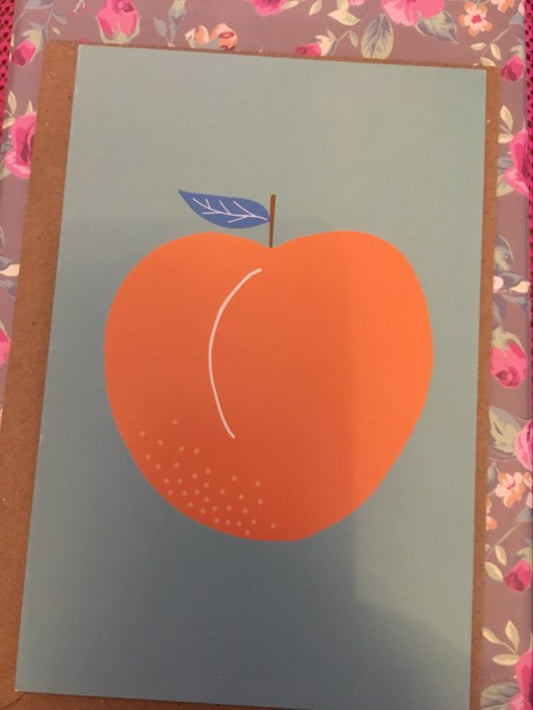 Peach Blank Card