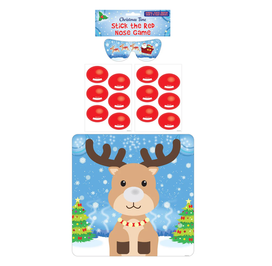 Stick The Red Nose On The Reindeer Game