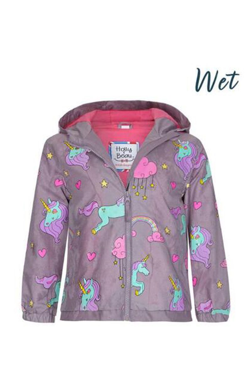 Holly & Beau Magical Colour Changing Unicorn Rain Coat