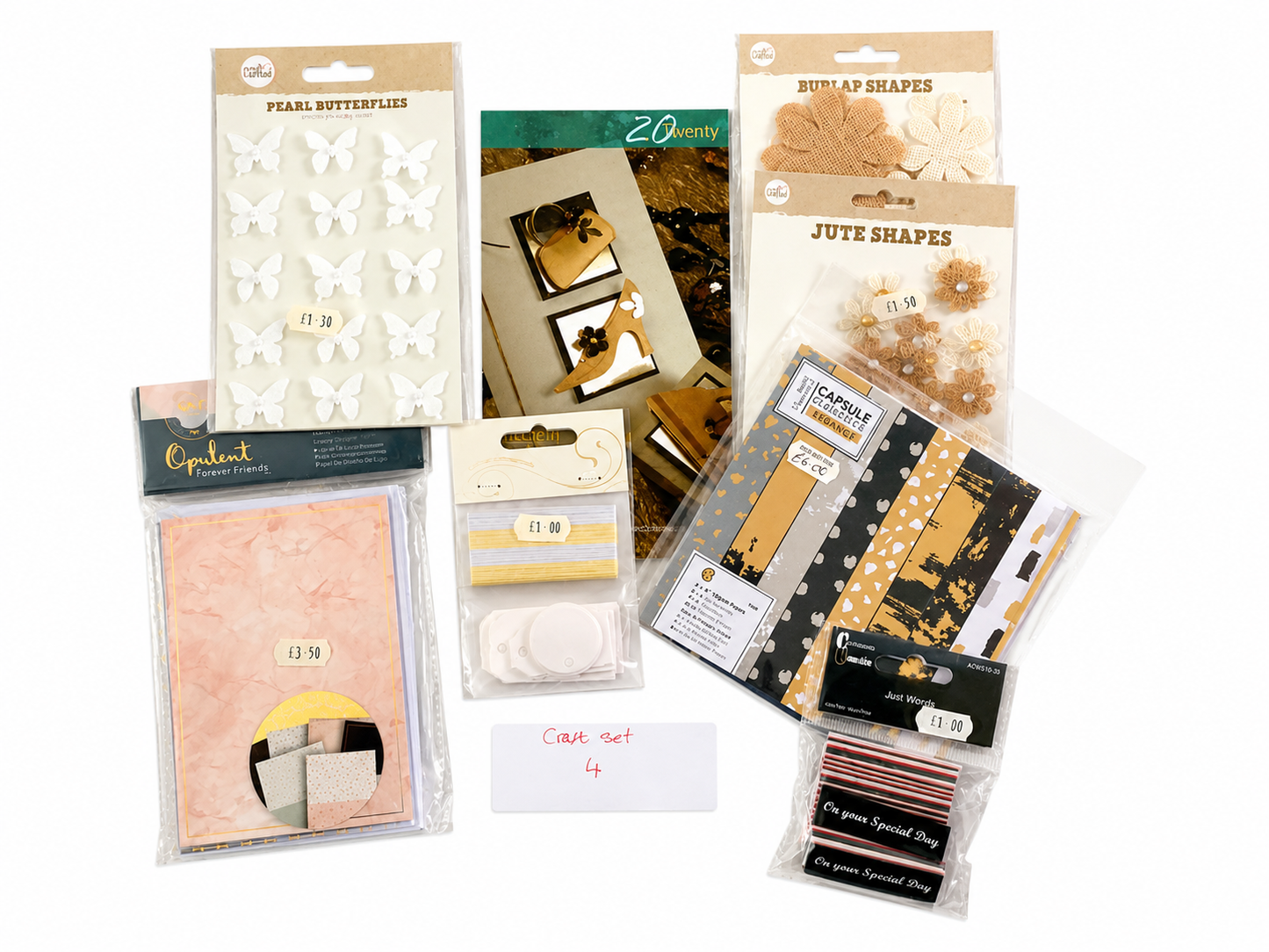 Craft Set 4 Card Toppers & Card Making Bundle