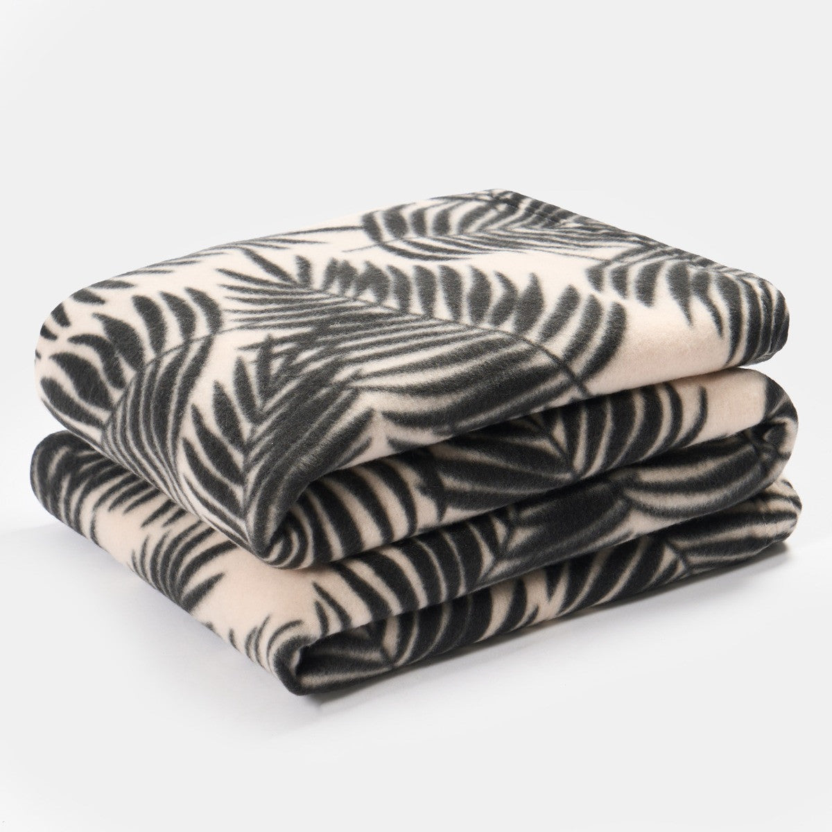Palm Leaf Fleece Throw