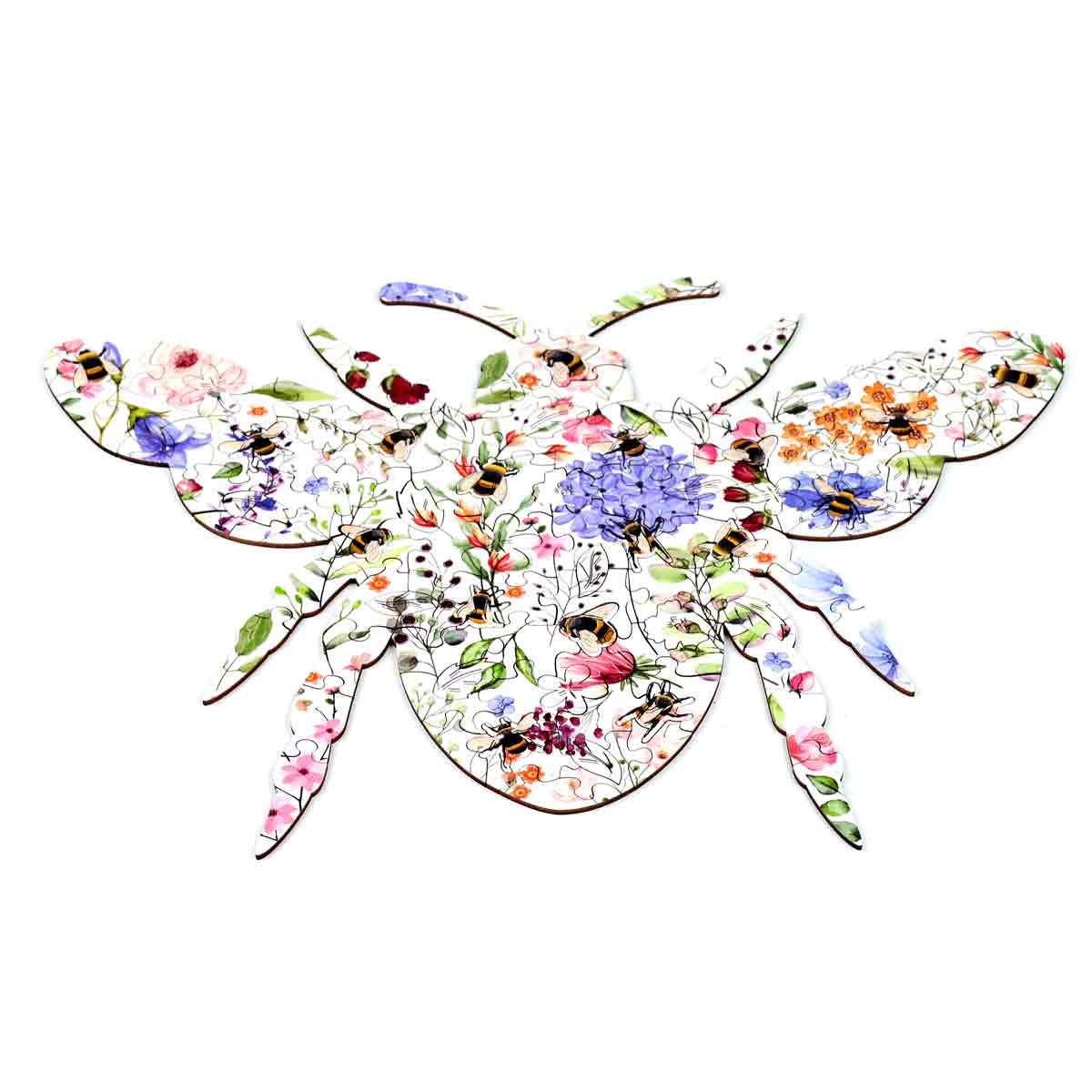 Nectar Meadows Bee 130pc Shaped Jigsaw Puzzle