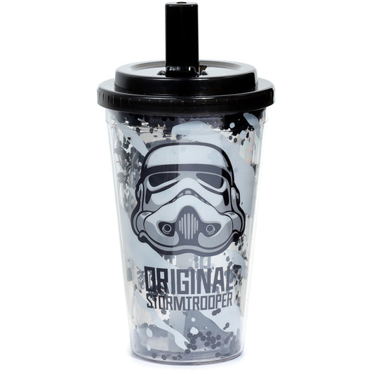 The Original Stormtrooper Double Walled Cup With Straw