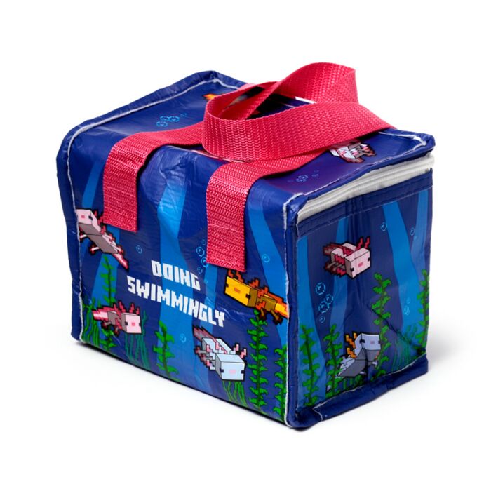 Minecraft Axolotl Insulated Cool Bag Lunch Bag