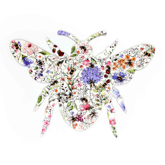 Nectar Meadows Bee 130pc Shaped Jigsaw Puzzle