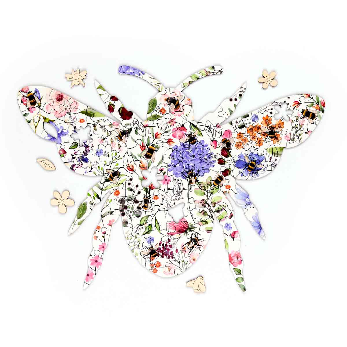 Nectar Meadows Bee 130pc Shaped Jigsaw Puzzle