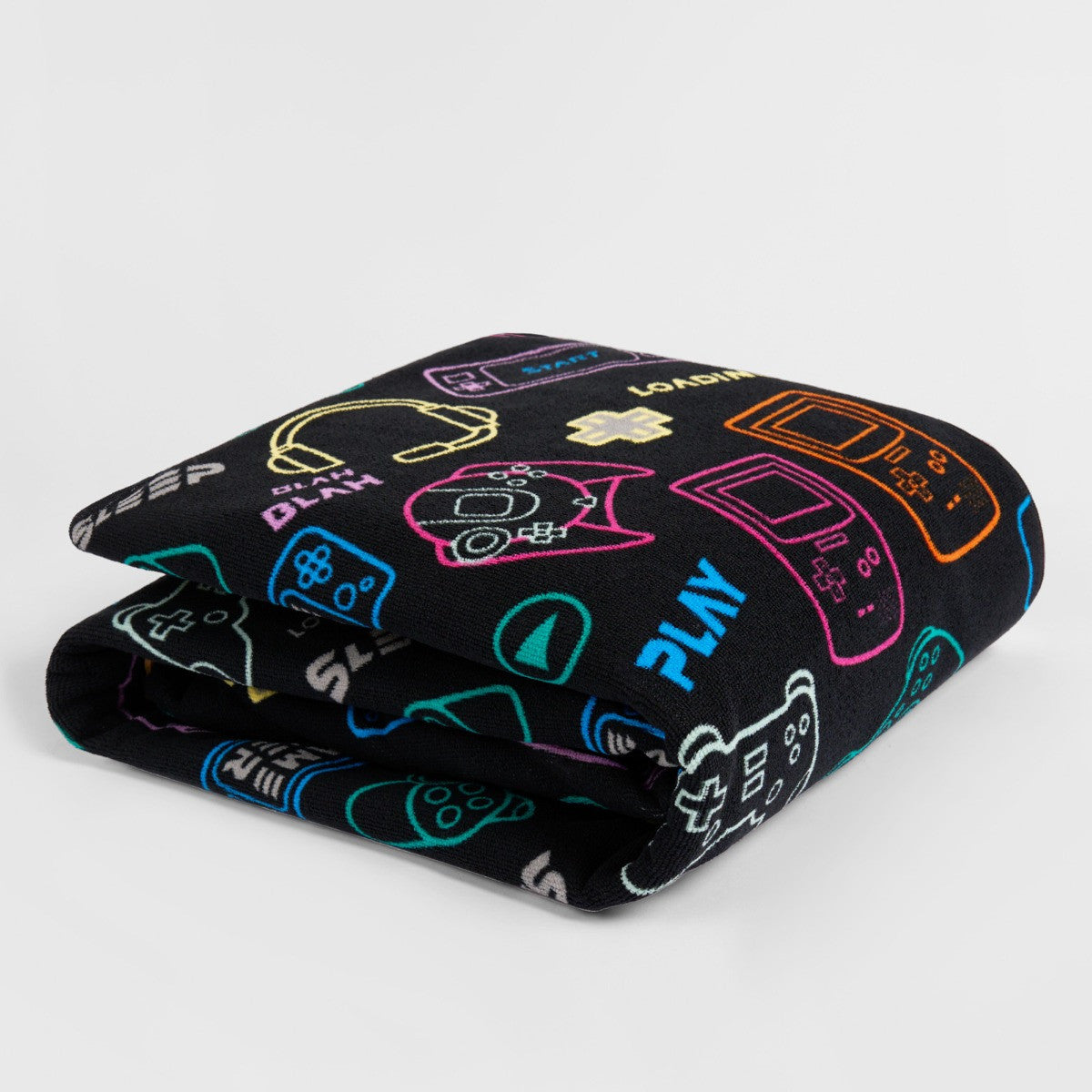 Gamer Beach Towel - Black