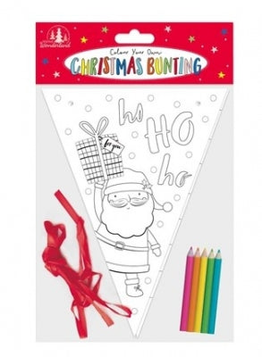 Christmas Colour Your Own Bunting