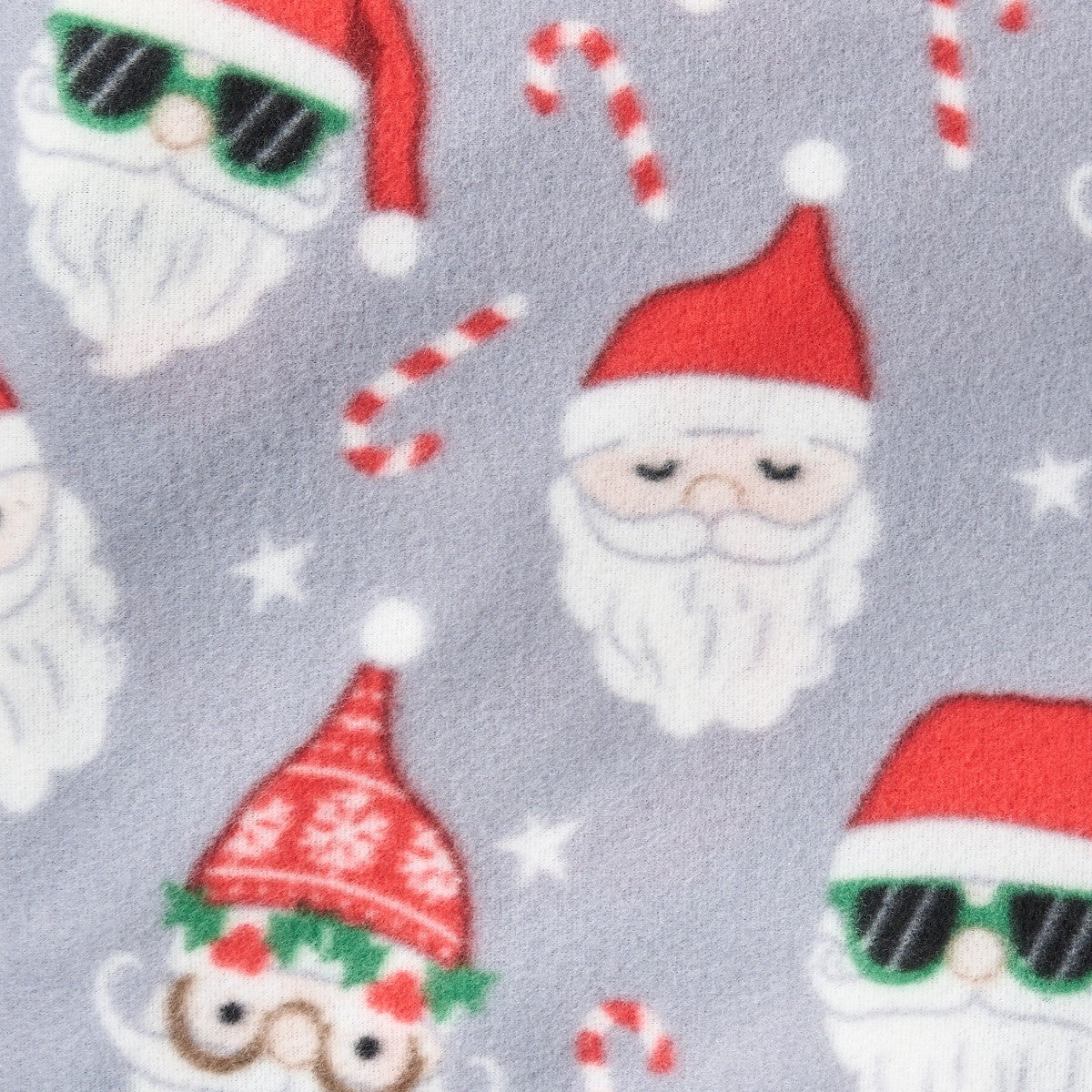 Grey Santa Fleece Throw
