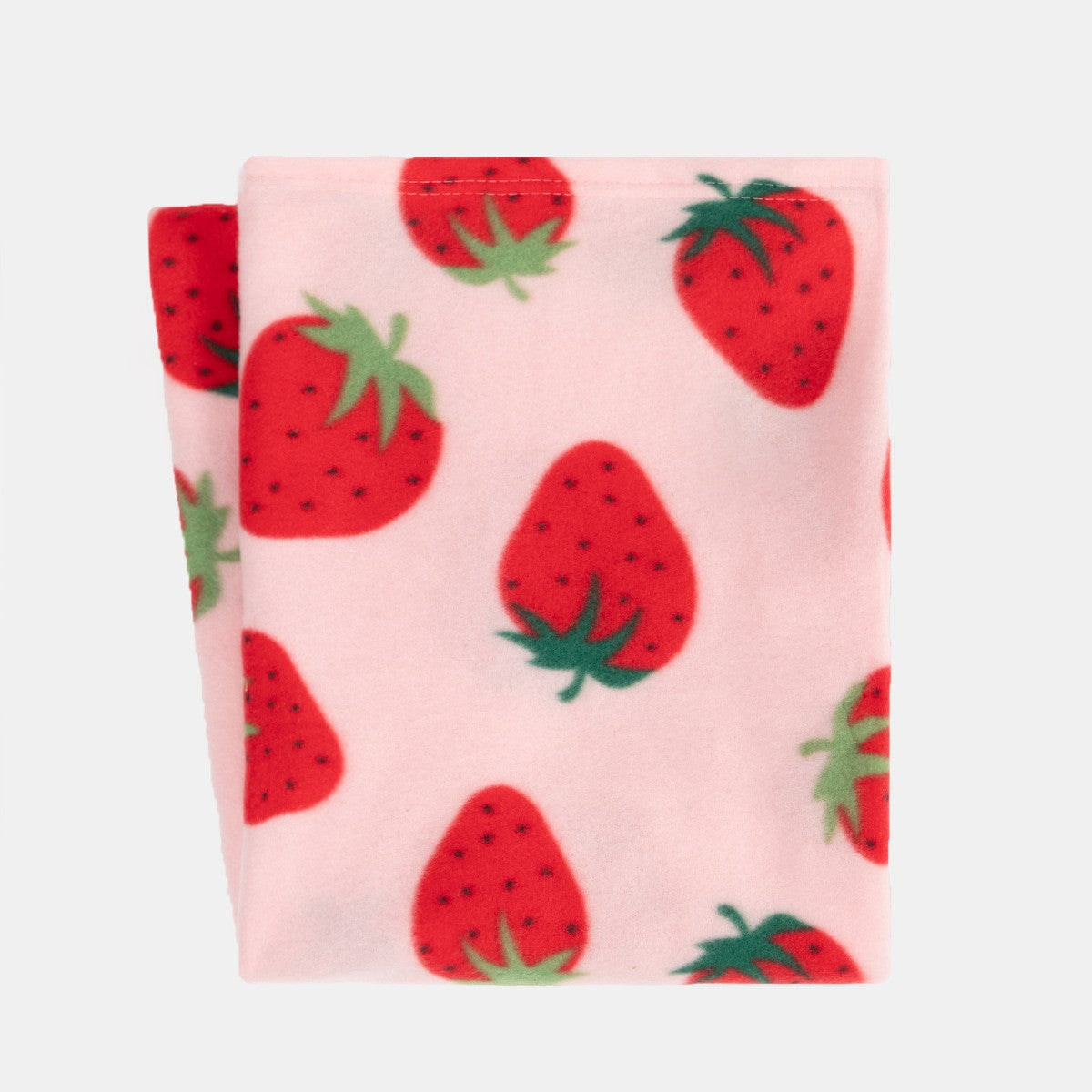 Strawberry Fleece Throw