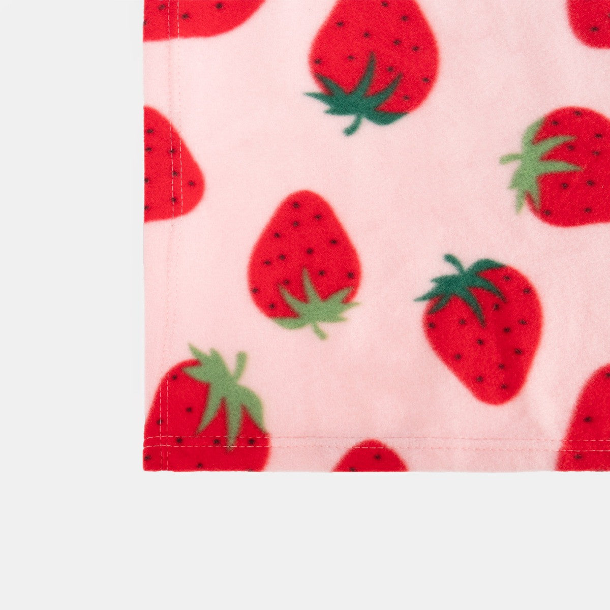 Strawberry Fleece Throw