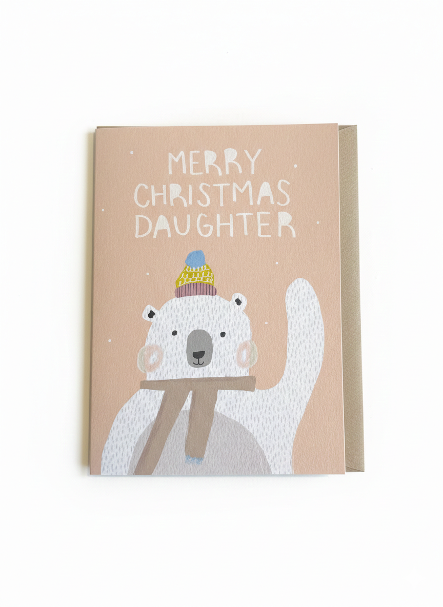 Christmas Beary Christmas Daughter Card