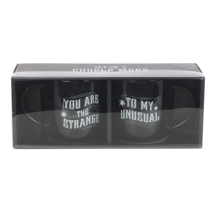 you are the strange to my unusual mug set presented boxed ready for gifting