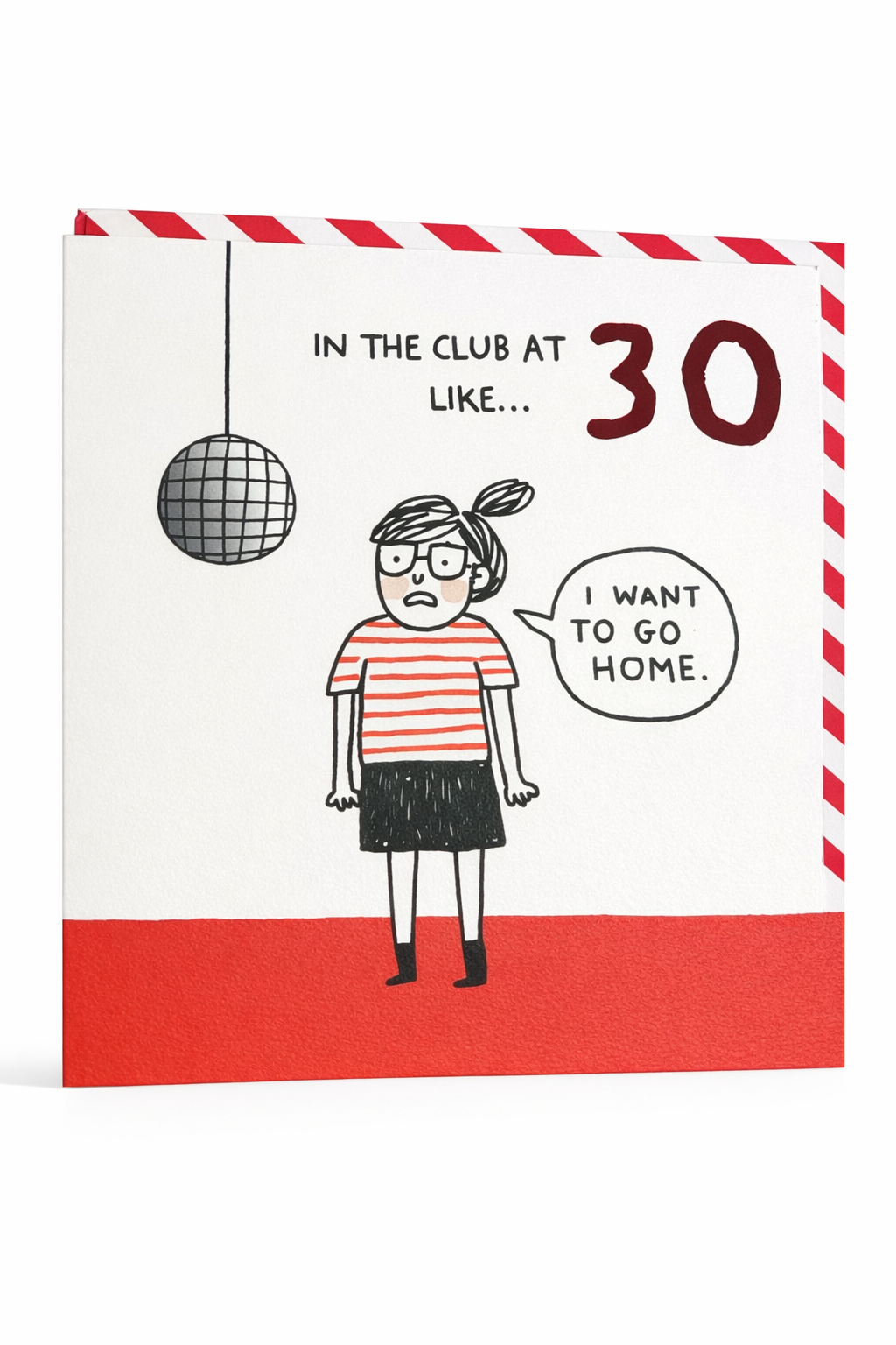 30th Birthday Card - Disco Ball