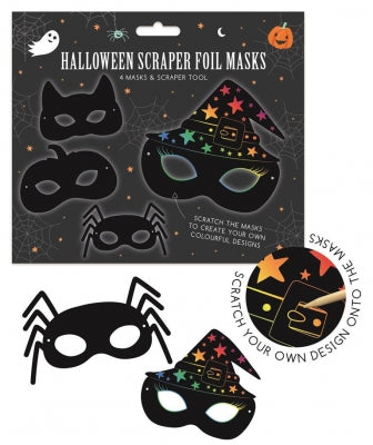 Halloween Scratch Art Masks