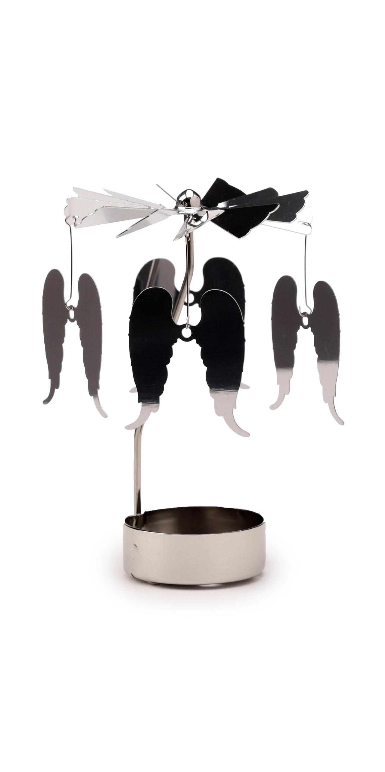 Rotating Angel Spinning Carousel Tea Light Candle Holder