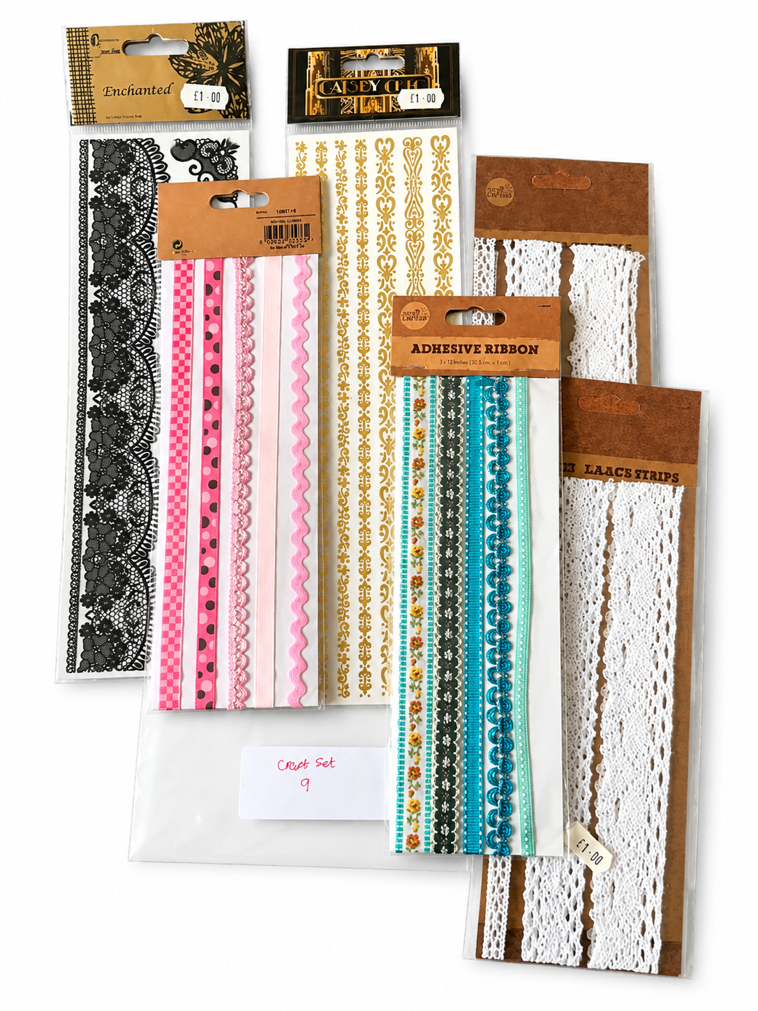 Craft Set 9 Ribbons & Borders