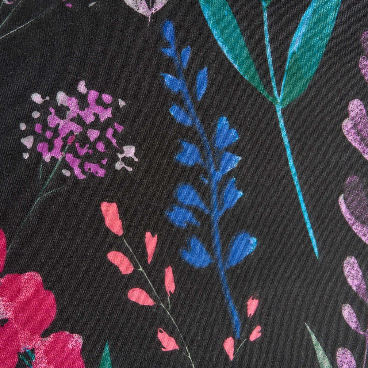 Black Floral Duvet Set - Super King