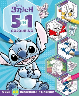 Lilo & Stitch 5 in 1 Colouring Book