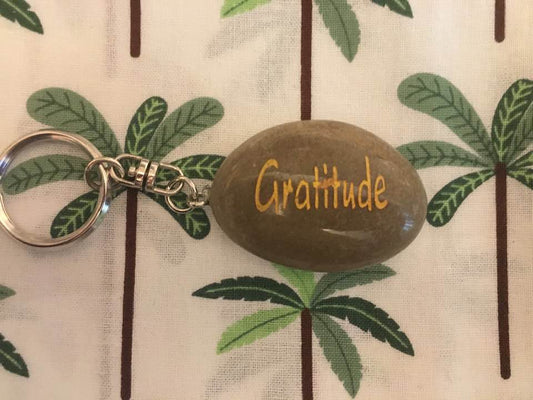 Stone Keyring 'Gratitude'